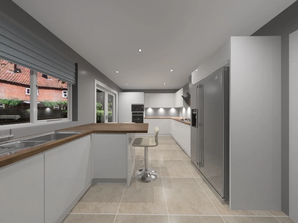 3d render of a kithen by Leith Kitchens
