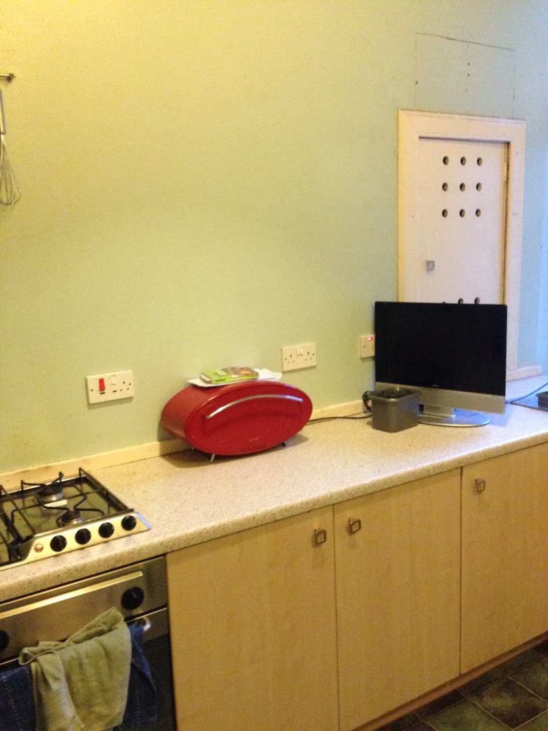 Old kitchen showing the previous layout