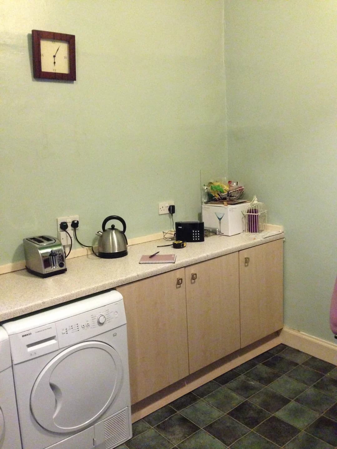 Old kitchen showing the previous layout