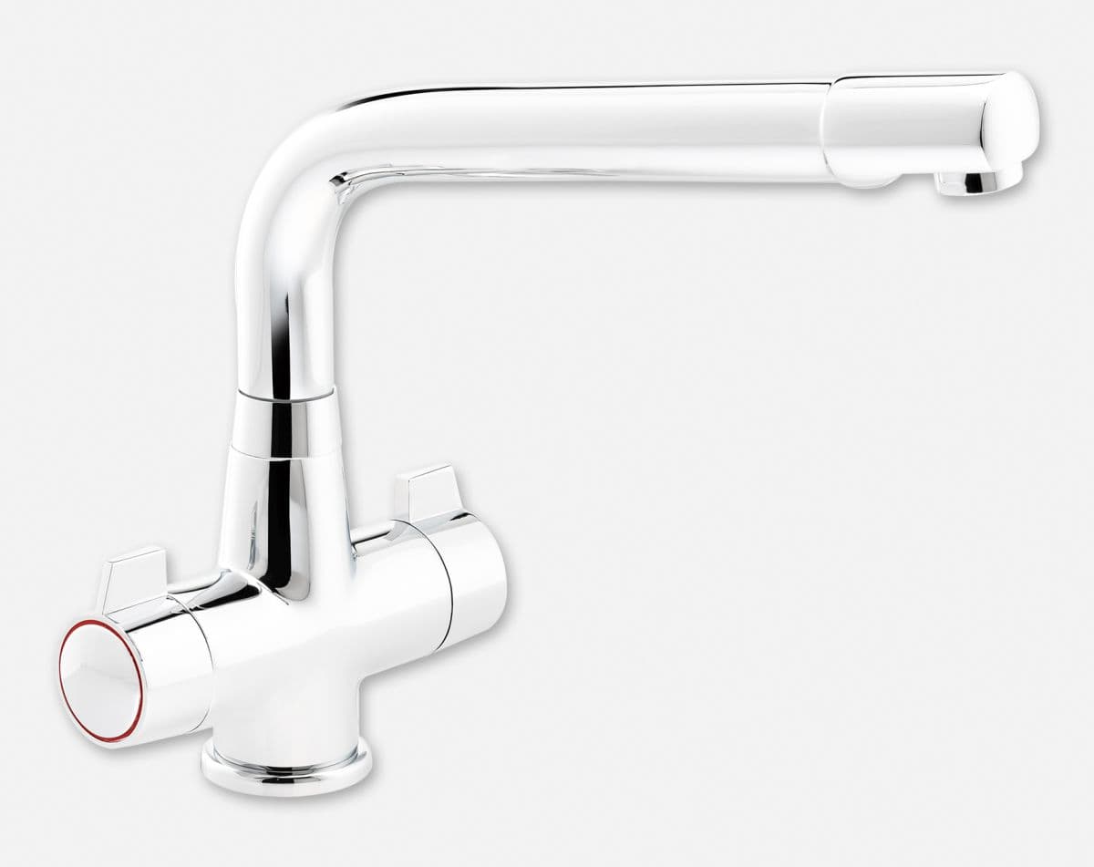 Image of Rissle dual lever tap, chrome finish
