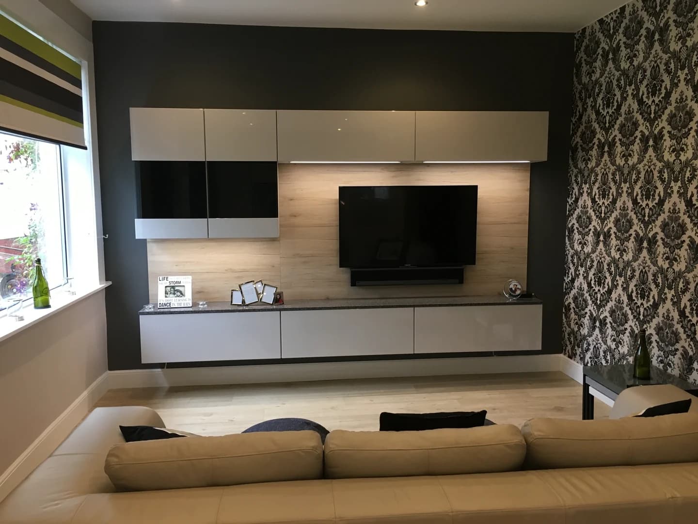 Vivo Gloss, White - East Kilbride, completed kitchen