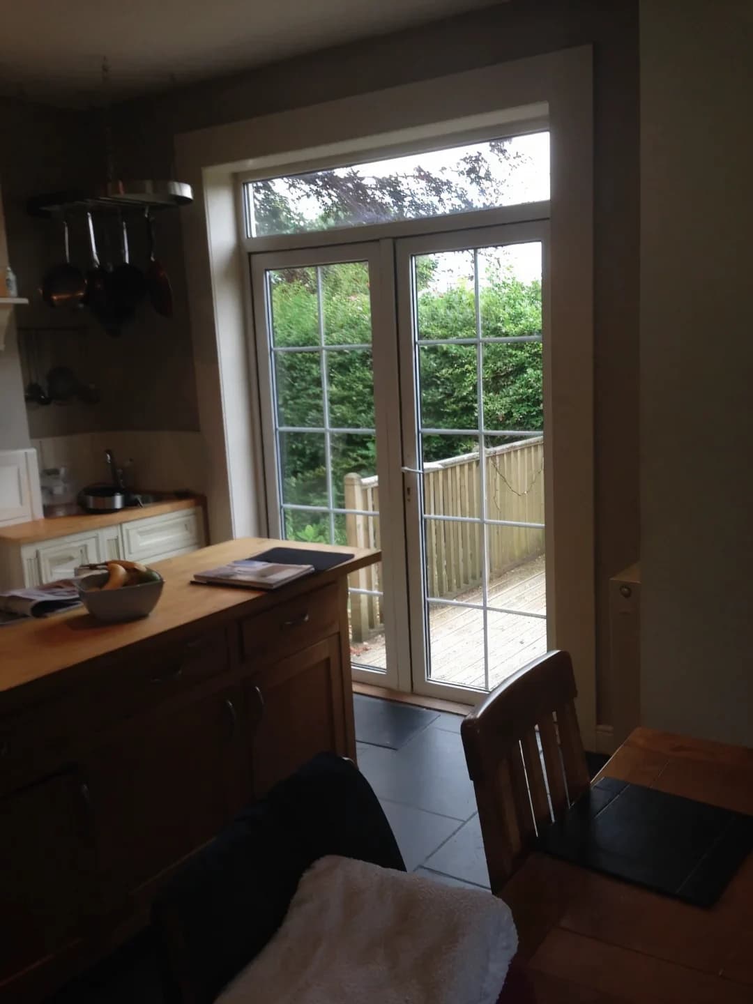 Old kitchen showing the previous layout