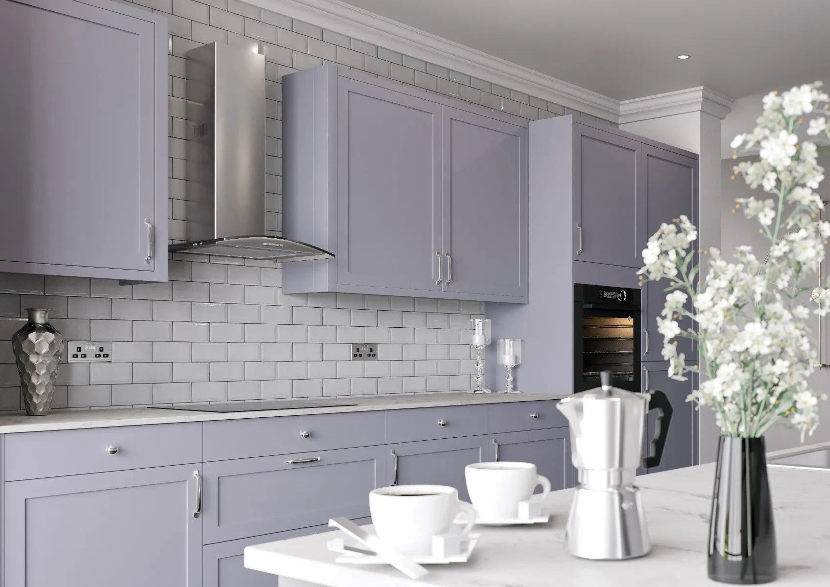 Shaker style bespoke kitchen by Leith Kitchens