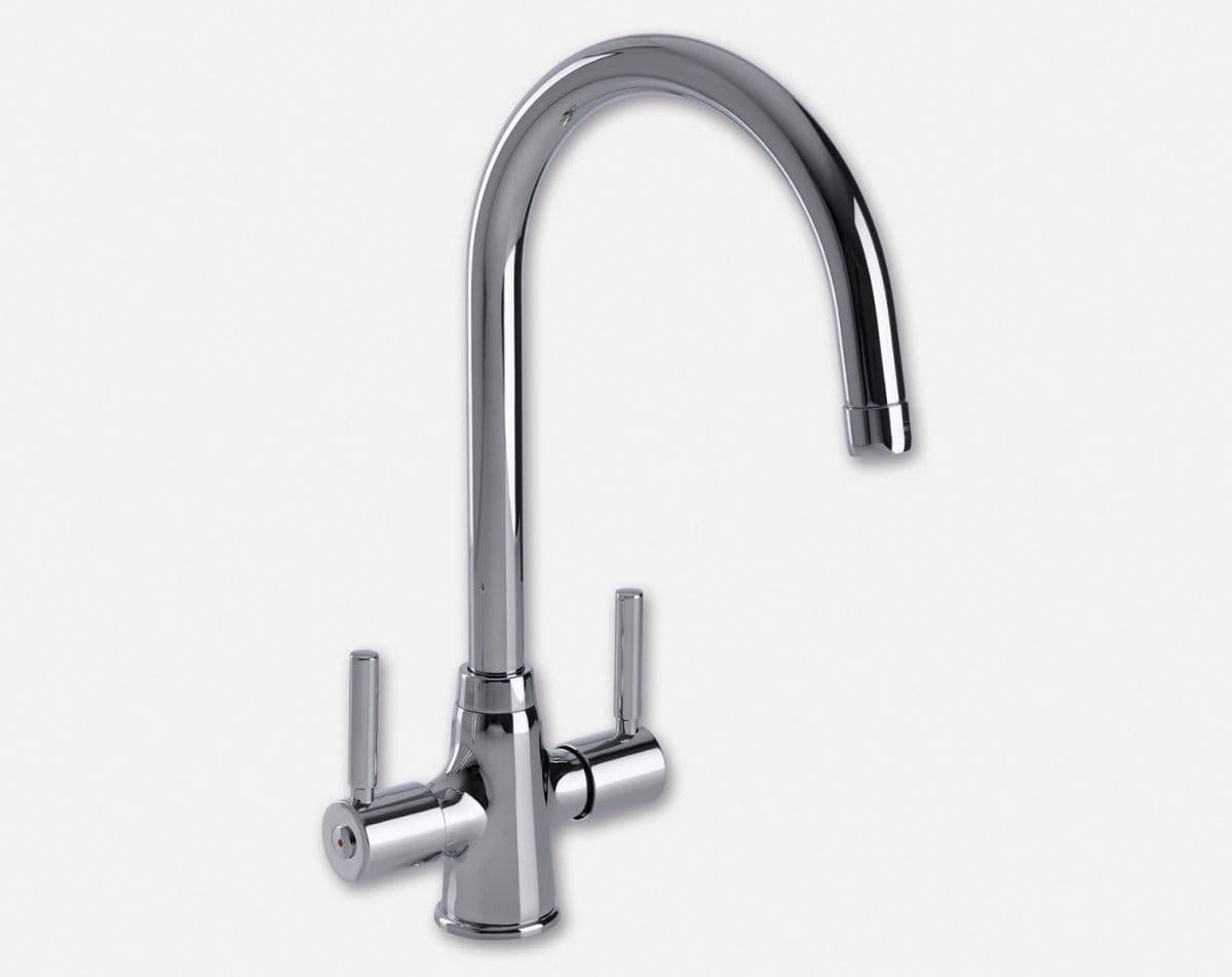 Beck dual lever tap, chrome finish