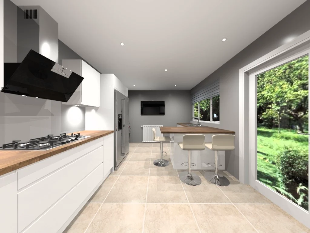 CAD design of the kitchen