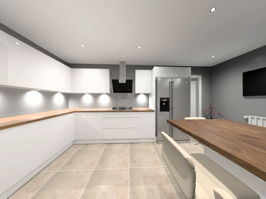 CAD design of the kitchen