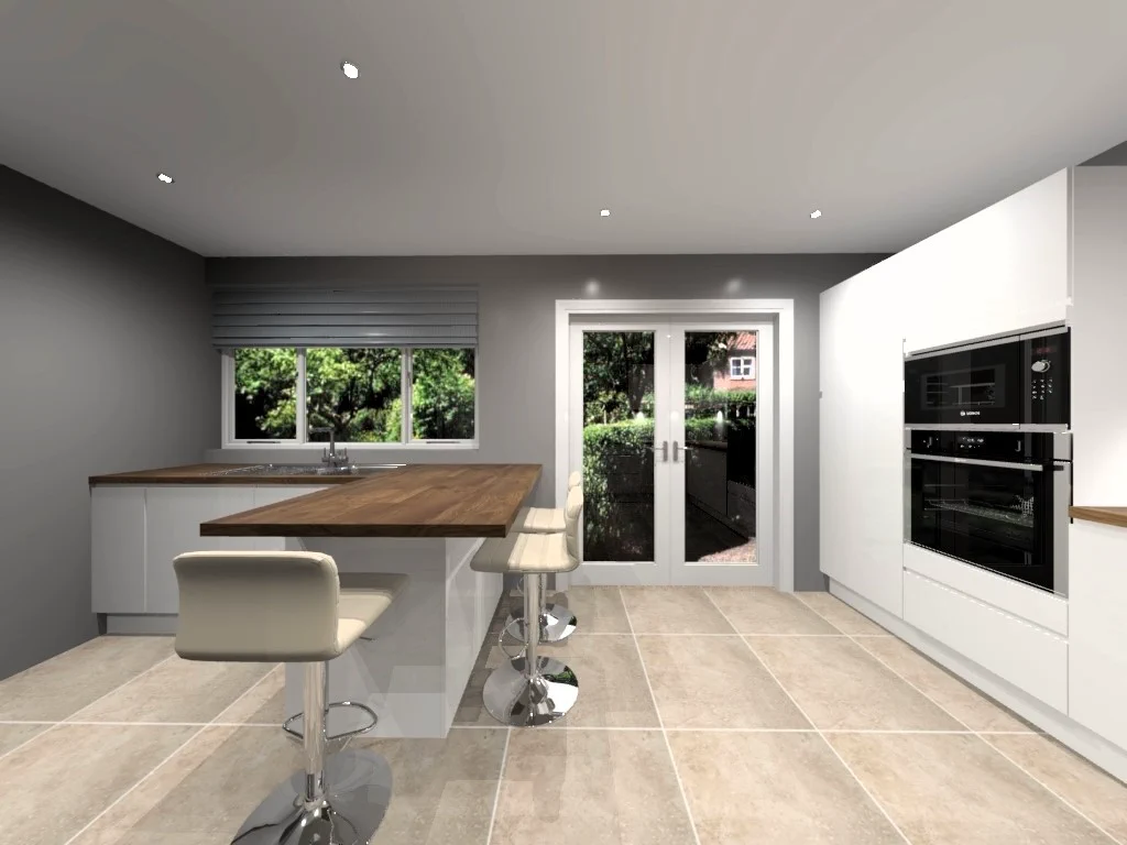 CAD design of the kitchen