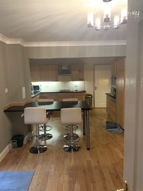 Old kitchen showing the previous layout