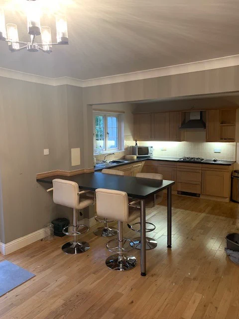 Old kitchen showing the previous layout