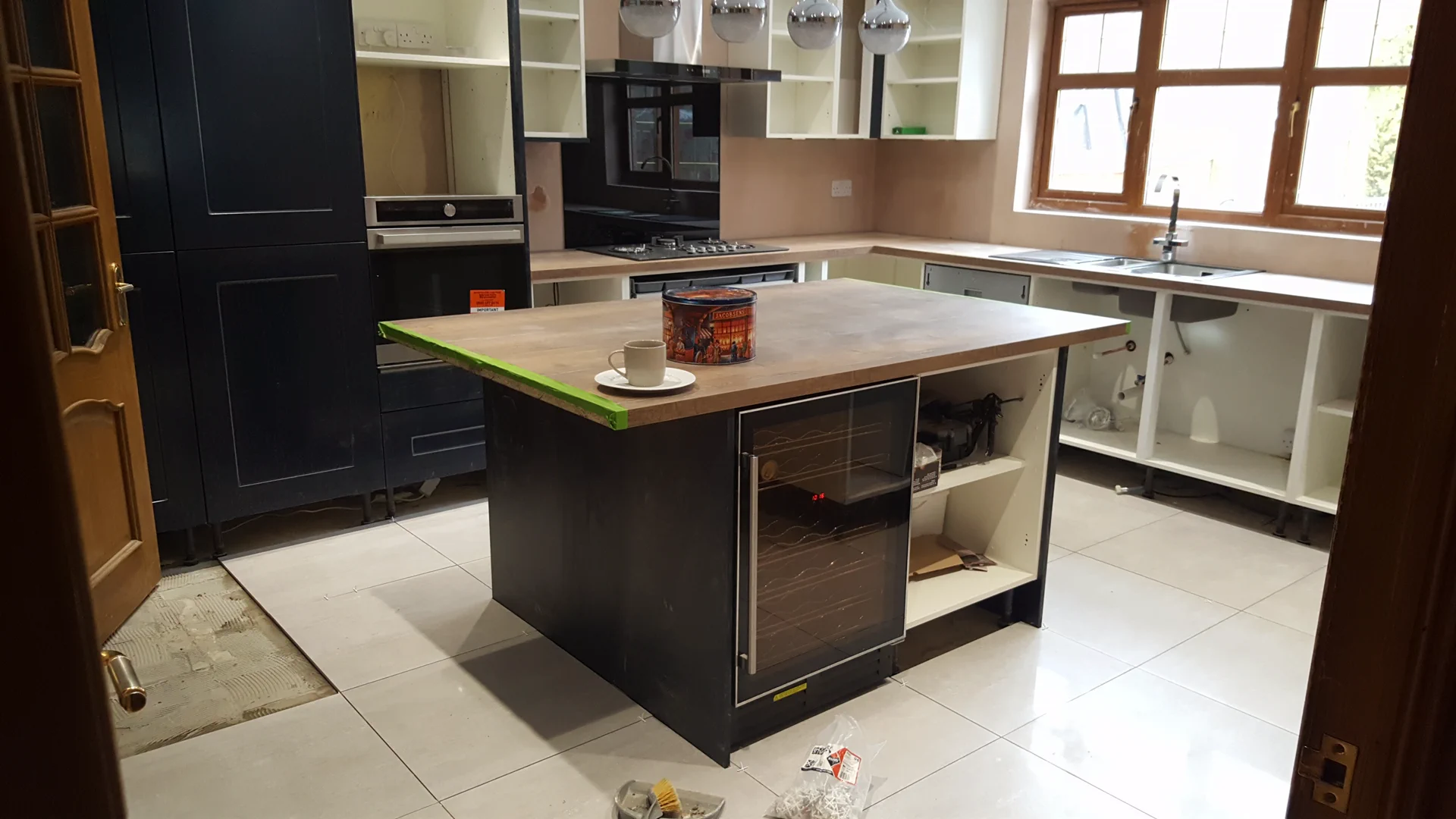 Construction photo of the kitchen