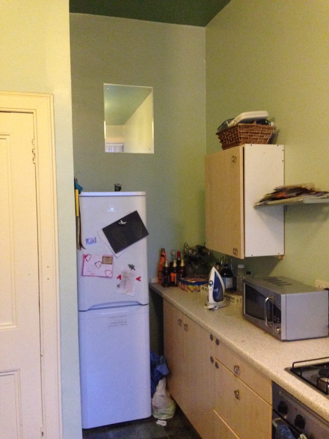 Old kitchen showing the previous layout