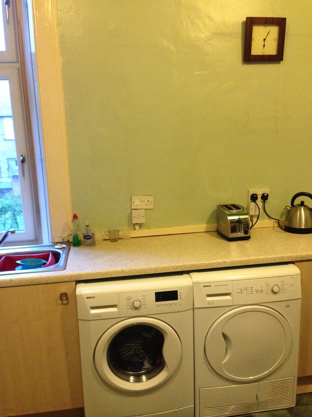 Old kitchen showing the previous layout