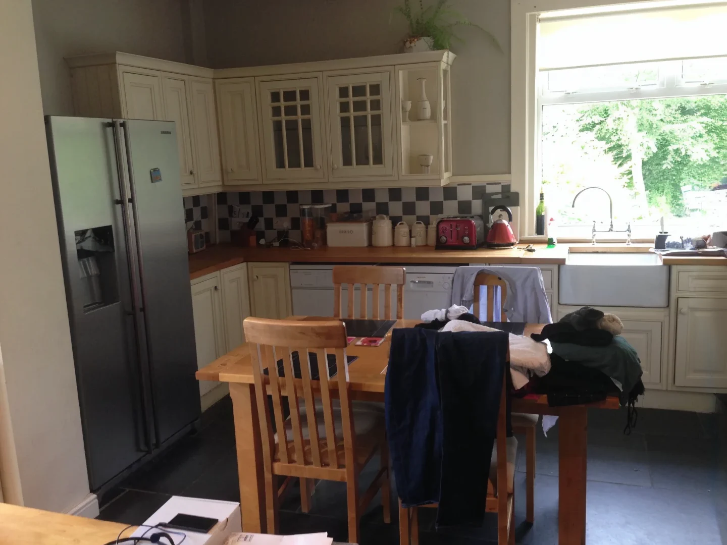 Old kitchen showing the previous layout